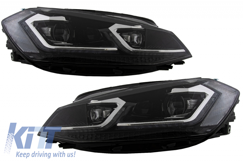 Fari a LED adatti per VW Golf 7.5 VII Facelift (2017-up) con luci di svolta dinamiche sequenziali