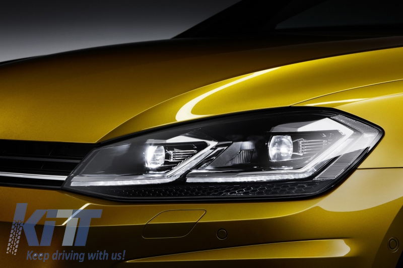 Fari a LED adatti per VW Golf 7.5 VII Facelift (2017-up) con luci di svolta dinamiche sequenziali