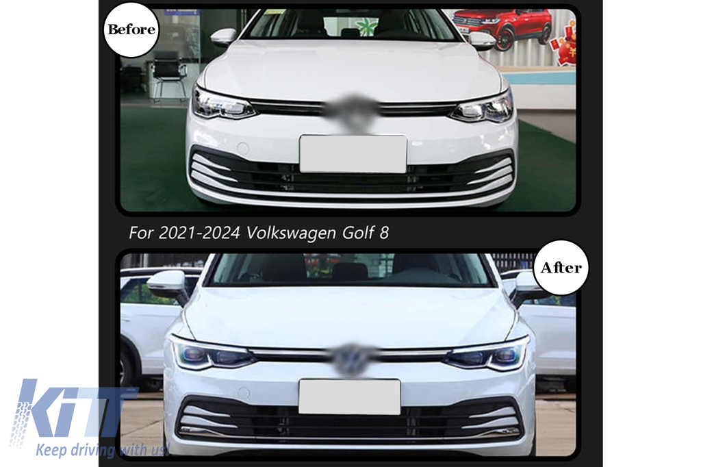 Fari a LED adatti per VW Golf 8 VII (2020-2024) con luci di svolta dinamiche