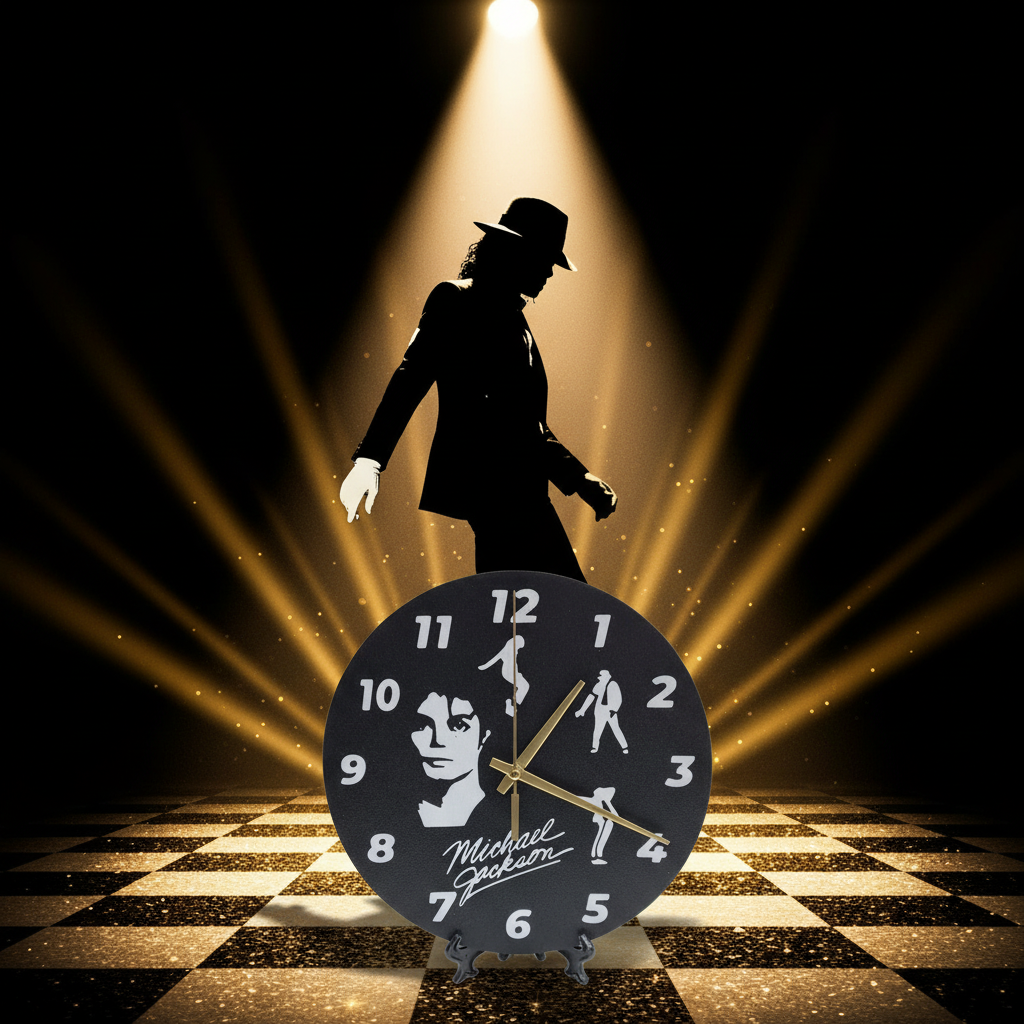 Orologio MJ sfondo iconico