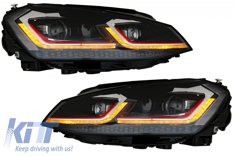 Fari a LED  adatti per VW Golf 7 VII (2012-2017) Facelift G7.5 GTI Look Luci di svolta dinamiche sequenziali