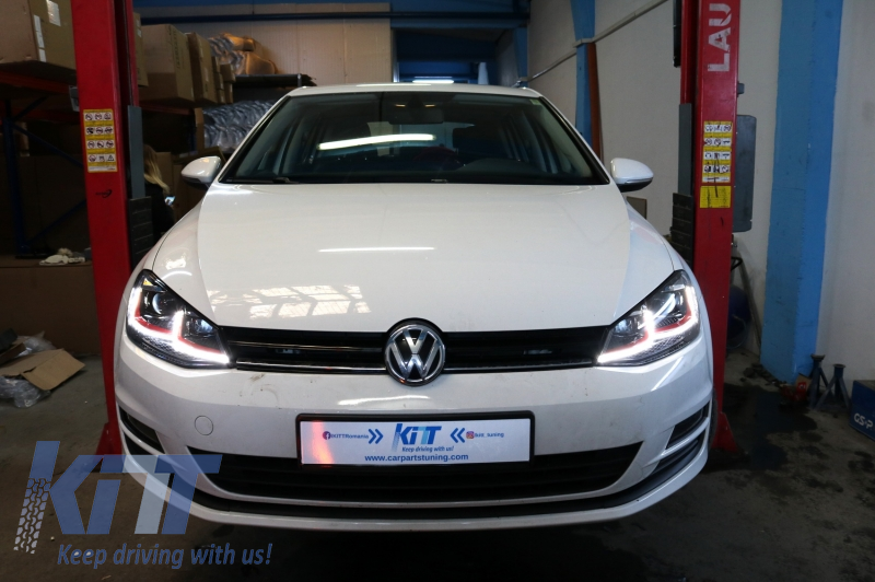 Fari a LED  adatti per VW Golf 7 VII (2012-2017) Facelift G7.5 GTI Look Luci di svolta dinamiche sequenziali