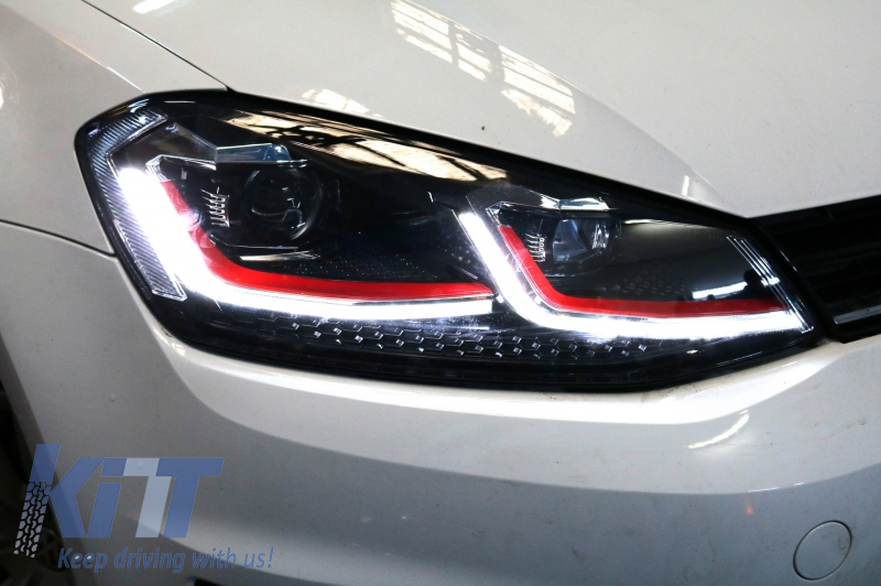 Fari a LED  adatti per VW Golf 7 VII (2012-2017) Facelift G7.5 GTI Look Luci di svolta dinamiche sequenziali