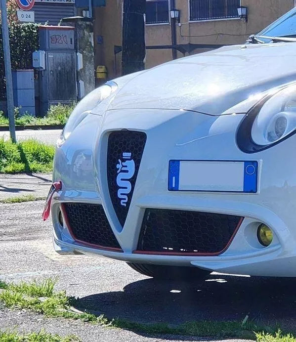 Griglia A Nido D'Ape Alfa Romeo Mito 2008-2015 Con Biscione