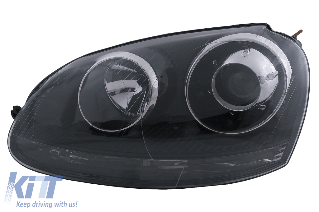 Fari Xenon Look adatti per VW Golf 5 V Mk5 (2003-2007) Jetta (2005-2010) GTI R32 Black Edition
